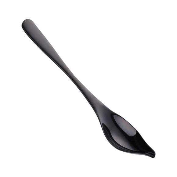 Saucier Spoon Honey Sauce Cucharas De Metal Para El Hogar Restaurante Platos Decorativos Negro