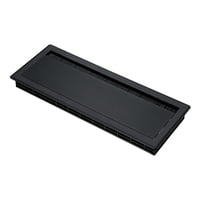Bothyi - Tapa De Alambre Para Escritorio De Oficina, Cubierta De Caja De Cables Con Cepillo Abatible Estable Para Escritorio, Computadora, Televisores, Color Negro