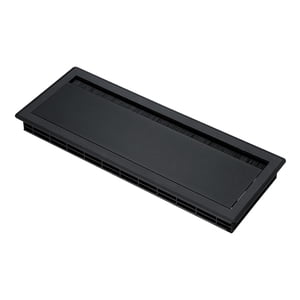 Bothyi - Tapa De Alambre Para Escritorio De Oficina, Cubierta De Caja De Cables Con Cepillo Abatible Estable Para Escritorio, Computadora, Televisores, Color Negro