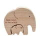thumbnail image 4 of Elefante Estatua Exquisita Escultura De Madera Decoración Para El Hogar 2 Piezas Mejor Mamá, 4 of 5