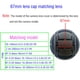 thumbnail image 3 of Tapa de lente HUIPUXIANG de 67 mm, paquete de 2 con sujetadores, 3 of 5