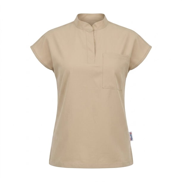 Delantal Mujer anti fluidos Amapola. Beige - Art. AMAPOLA-11