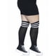 thumbnail image 4 of Calcetines hasta la rodilla Leg Avenue Athletic negro/blanco 1X, 4 of 6