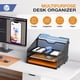 thumbnail image 4 of Organizador de archivos para escritorio Gawerk de malla con 3 bandejas y 2 compartimentos verticales, 4 of 7