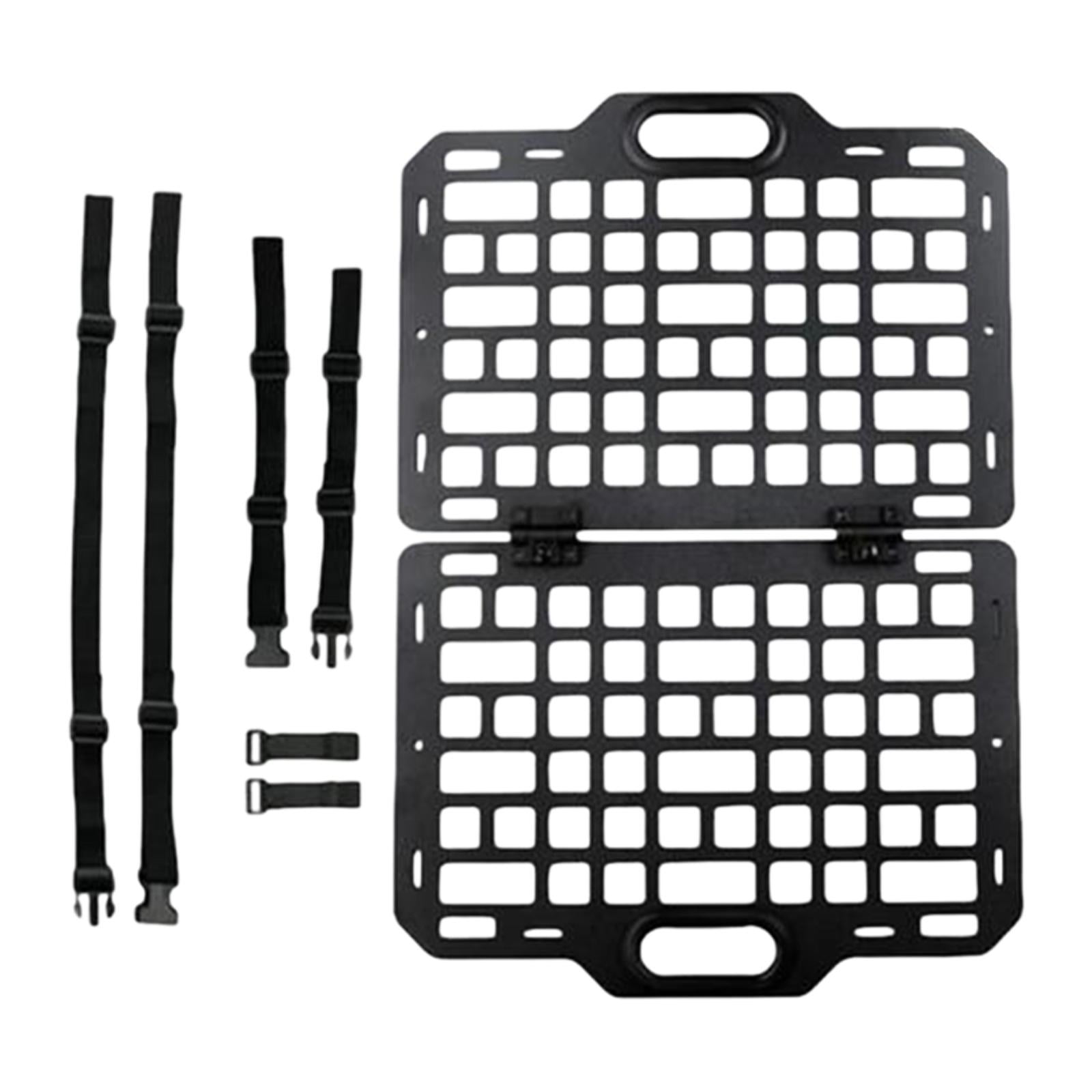 Magideal - Organizador De Asiento Trasero De Vehículos Panel De Asiento De Automóvil Panel Molle Fácil De Instalar Práctico Resistente Multiusos Para Piezas De