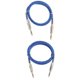 thumbnail image 2 of 2 Uds Guitarra Baja 6,35mm Estéreo Macho A Macho Cable De Audio Cable Trenzado De Nailon, 2 of 5