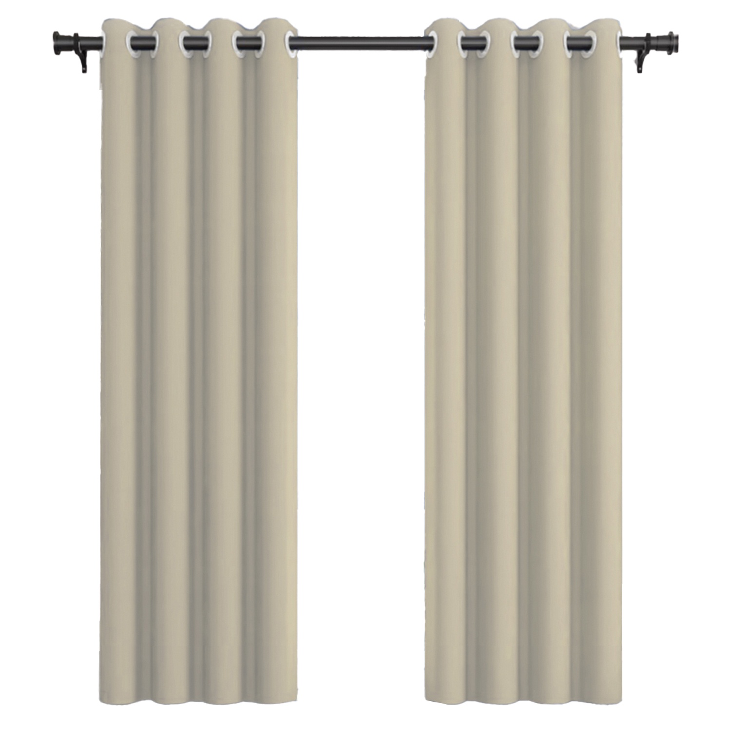 Cortina De Tela Blackout Beige Vincenzi 140X220