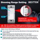 thumbnail image 3 of BESTTEN 3 Pack Slide Dimmer Light Switch, Quiet Rocker, Super Slim Design, 3 of 3