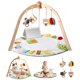 thumbnail image 1 of Baby Play Gym Macabaka de madera con tapete de juego y juguetes Tummy Time, 1 of 8