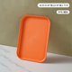 thumbnail image 1 of Xiao Hua Bandeja de comida ligera de color naranja de 2 piezas - Bandeja de paja de trigo de 30,5 × 22 × 1,5 cm, plato resistente sin BPA, apto para lavavajillas., 1 of 3