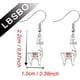 thumbnail image 2 of Pendientes de llama diminutos, joyería para amantes de las llamas, pendientes de alpaca, regalo de alpaca kawaii, pendientes de animales, joyería de llama, 2 of 7