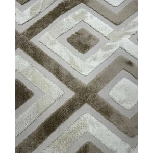 Feiya - Alfombra Jacquard Antideslizante Con Relieve 200X240 Cm