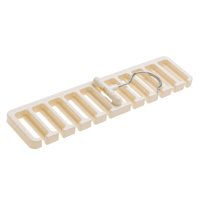 Magideal - Perchero Para Cinturón, Soporte Para Cinturón, Bufanda, Soporte Para Estante, Organizador Para Guardarropa, Ahorrador De Espacio De Almacenamiento Blanco