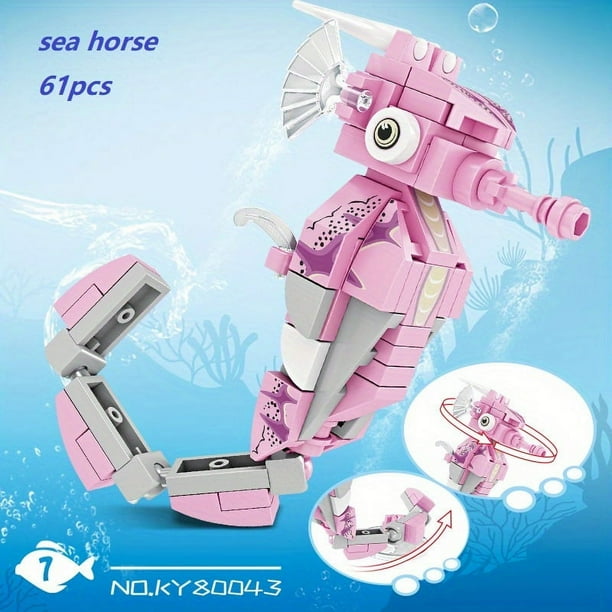 Lovely Sea Animals Building Blocks Toys Early Educational Toy For Kids Christmas Gift