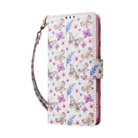 Foxdock Funda Tipo Cartera Floral Para Xiaomi Redmi Note 14 4G ,Funda Con Tapa De Cuero Pu, Protección Antigolpes Con Ranuras Para Tarjetas Y Soporte