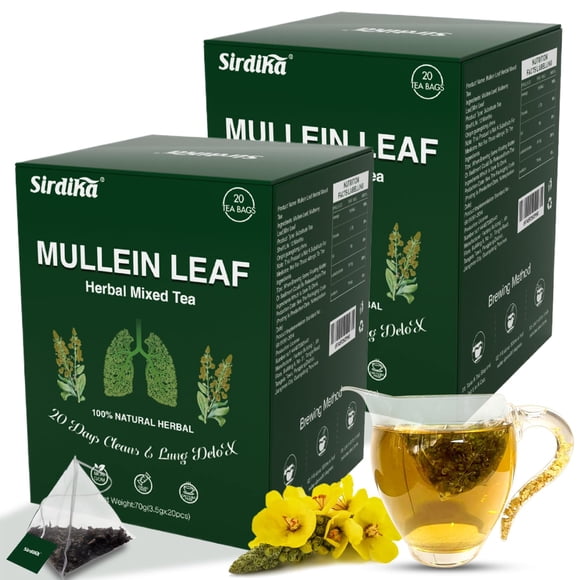 Bolsitas de té SIRDIKA Hoja de gordolobo, hoja de menta, hoja de morera 70g