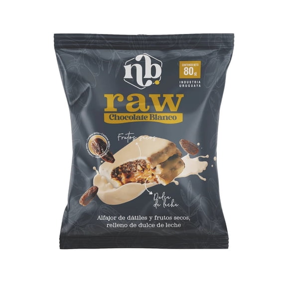 ALFAJOR DATILES RAW CHOCOLATE BLANCO - DISPLAY 8U