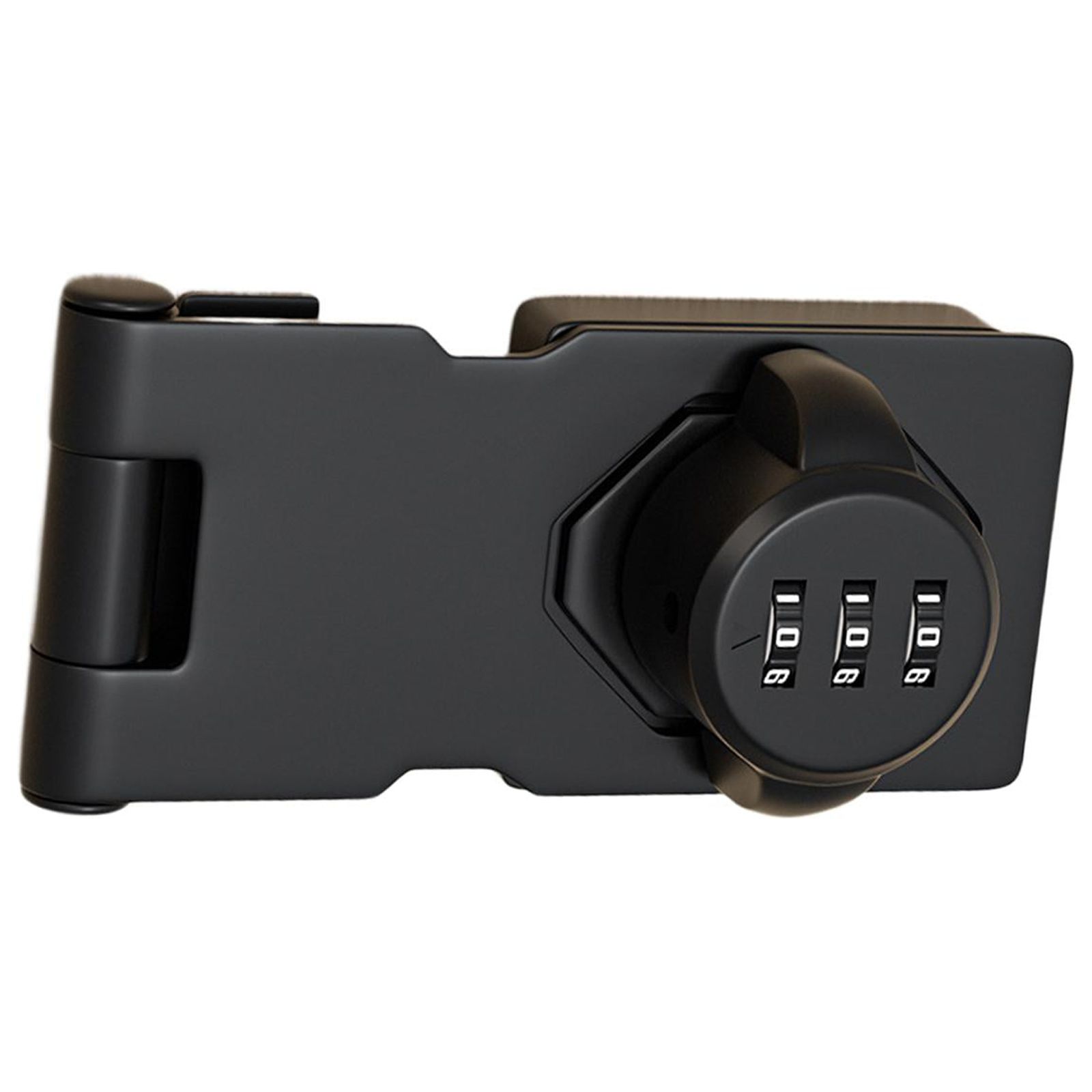 Magideal - Cerradura De Puerta Con Contraseña Mecánica, Cerradura Para Refrigerador, Combinación De Dial Mecánico, Cerradura De Leva, Cerradura De Puerta Correde Negro