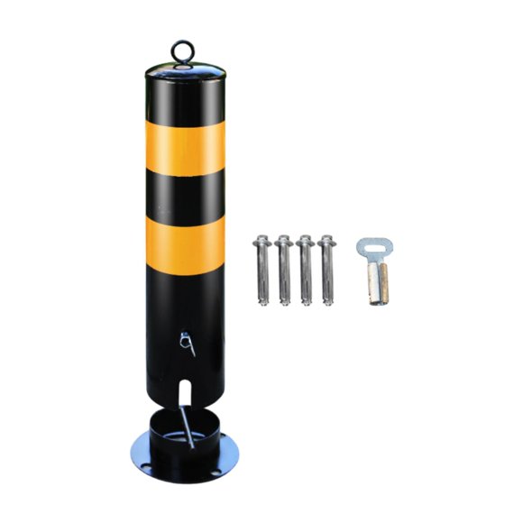 Bolardo De Seguridad De Tubo De Acero Para Estacionamiento, Accesorio Liviano De 20 X 4,5 Pulgadas