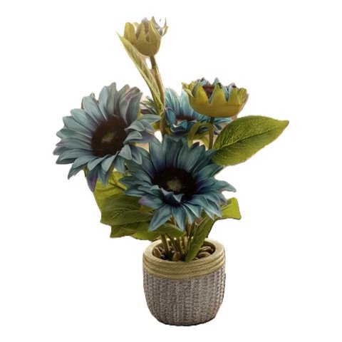 Genérico - Planta Artificial Decorativa Girasoles Acabado Artesanal Jhn