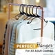 thumbnail image 2 of Paquete de 100 perchas de plástico para camisas, pantalones, abrigos, vestidos y faldas, 2 of 7