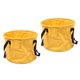 thumbnail image 5 of 2pcs Cubo De Pesca Plegable Para Acampar Al Aire Libre Cubo De Agua Para Peces Amarillo 30L, 5 of 5