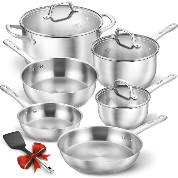 Juego de Cocina KOCH SYSTEME CS de 10 Piezas en Acero Inoxidable