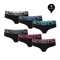 Giovacchino - Pack De 6 Calzones Colaless Culote Algodón Mujer