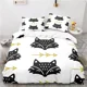 thumbnail image 1 of v1368 Bed Sheets Cute Little Fox Printed Bedding Set Children Boys Girls Cartoon Bed Linen Set Europe/Australia/USA Pillowcase & Duvet Cover Sets 3-Piece Bedding Set (1 Duvet Cover + 2 Pillow Shams) B, 1 of 5