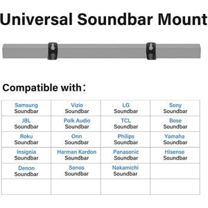 Notiela - Universal Sound Bar Monta Soportes Estante De Montaje En Pared Para Sa