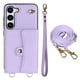 thumbnail image 1 of Crossbody PU Leather Phone Case For Samsung Galaxy S23 S22 Plus Note 20 Ultra Wallet Card Slots Magnetic Lanyard Cover, 1 of 3