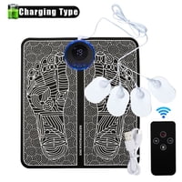 Xusx111 - Ems Foot Massager Mat Para Aliviar El Dolor En Los Pies, Ems Foot Stimulator Para Aliviar El Dolor Mejora Y Facilita El Rendimiento Muscular En El Hombro, El Masajero Y Las Piernas (Negro)