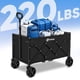 thumbnail image 3 of Carrito Sekey con ruedas de 100 kg de capacidad, plegable, negro, 3 of 7