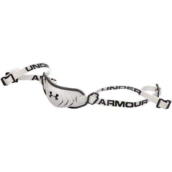 Chin Strap Under Armour - Foco para adultos, color blanco