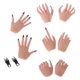 thumbnail image 1 of Modelos De Mano De Garra De Halcón A Escala 1/6 Para Figura Femenina De 12 Pulgadas Uñas Azul Oscuro, 1 of 3