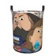 thumbnail image 1 of Efectos Secundarios Comunes Cesta de lavandería de gran capacidad redonda con asa, bolsa para ropa sucia plegable, almacenamiento para dormitorio, baño y lavadero 44x35 cm, 1 of 6