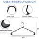 thumbnail image 2 of Perchas de plástico para ropa, perchas tubulares duraderas para camisas, perchas para abrigos, delgadas y que ahorran espacio, perchas resistentes, ideales para lavar la ropa y para uso diario. Percha, 2 of 7