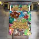 thumbnail image 2 of Animal Crossing Comforter Set 3 Pieces Quilt Cover Set Soft Bedding Sets for All Seasons, 2 of 5