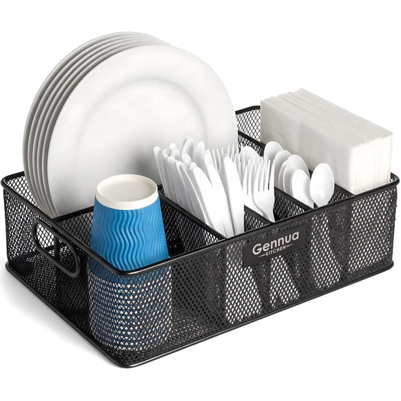 Organizador de Platos de Papel Gennua Kitchen para Gabinetes y Más