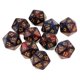 thumbnail image 1 of 10 Uds. Dados De 20 Lados D20 Dados Poliédricos Para Juegos De Mesa De Mazmorras Y Dragones Rojo + Negro, 1 of 3