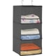 thumbnail image 2 of Organizador de armario colgante simple para el hogar, 3 estantes, gris oscuro, 2 of 5