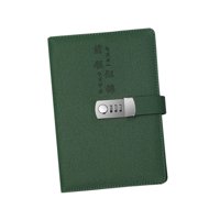 Bothyi - Diario Con Candado Diario Con Candado Con Contraseña De Cuero Pu Resistente Para Adultos En El Hogar Y La Oficina Verde Oscuro