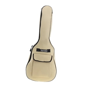Magideal - Funda Para Guitarra, Funda Para Guitarra Con Asa De Transporte, Tela Oxford De Viaje, Funda Antipolvo Para Guitarra Eléctrica, Bolsa Para Cables De , Beige