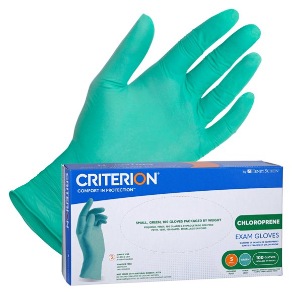 Guantes de examen Henry Schein Criterion Chloroprene Small 100/caja