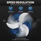 thumbnail image 4 of Ventilador de Pared Simple Deluxe 20" 3 Velocidades Metal 2 Paquetes, 4 of 9