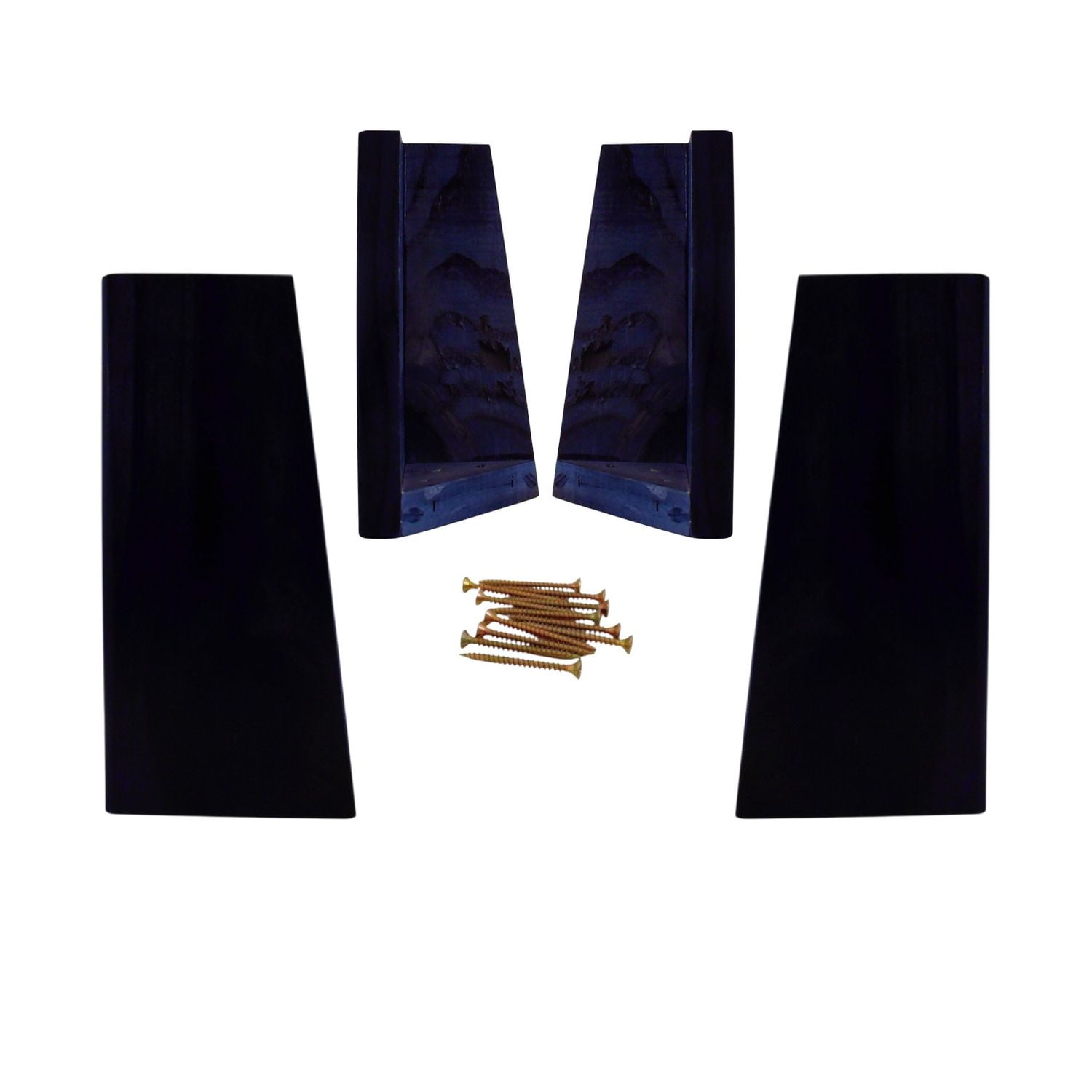 Bloccare - Kit 4 Patas Universales Para Cama Europea - Negro 19.5 Cm