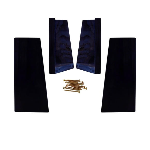 Kit 4 Patas Universales Para Cama Europea - Negro 19.5 cm