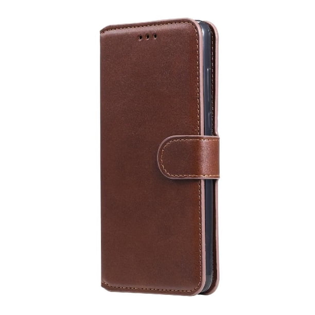 Funda Billetera para Xiaomi Poco M4 Pro 5G con Porta Tarjetas y Soporte Ajustable Marrón