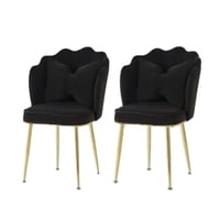 Habita2 Chile - Pack 2 Sitiales Fancy Con Cojin - Negro