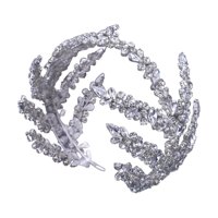 Magideal - Diadema Con De Imitación, Banda Para El Cabello Nupcial, Hermosos Accesorios Para El Cabello, Femenino Clásico Para Novias,